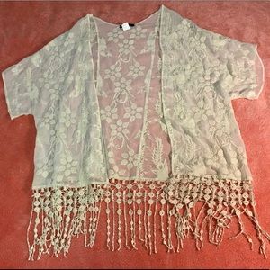 Crochet Sheer kimono Cardigan